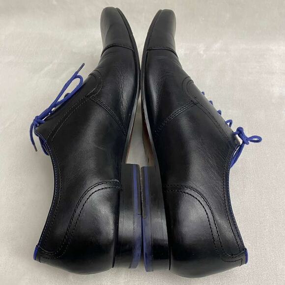 Ted Baker Mens Oxfords Dress Black Cap Toe Rogrr Classic Leather Sz 11 main image 6